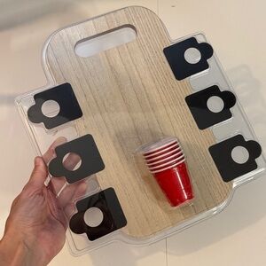Tabletop Wood Finger Flip Cup Game